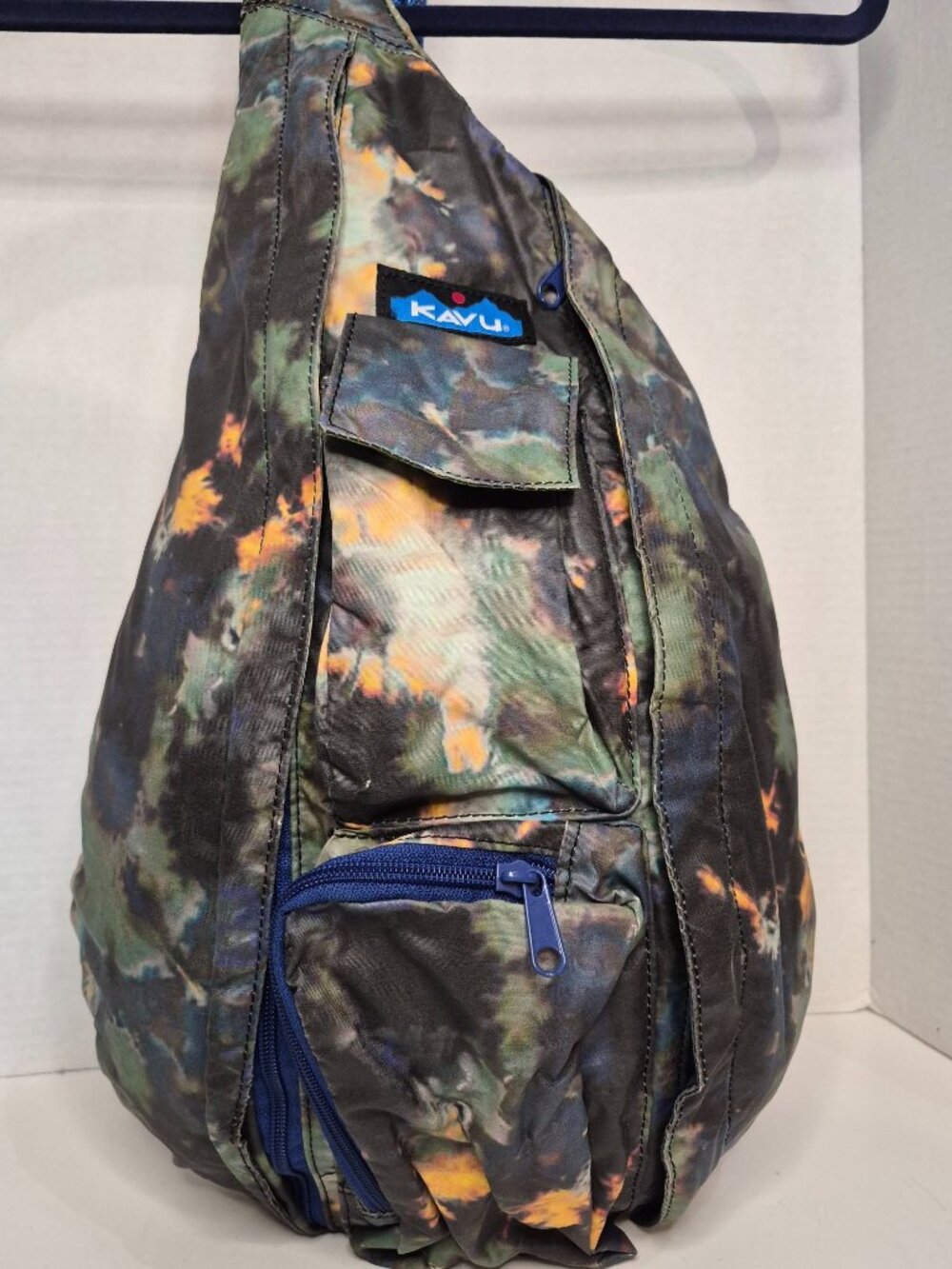 Kavu Multicolor Tie Dye Outdoor Casual Travel Hiking Camping Sling Bag